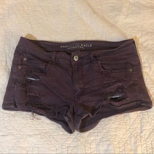 American Eagle shortie burgundy